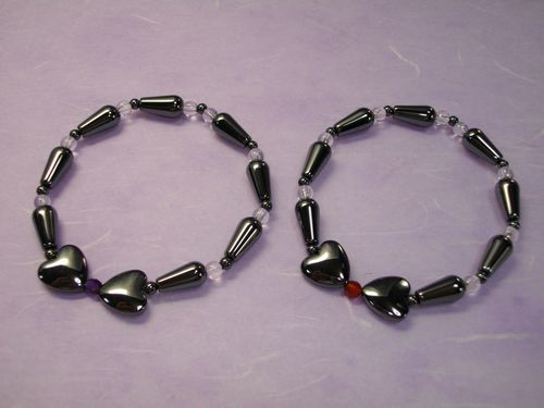 ブレスレット：ハート＆ドロップ